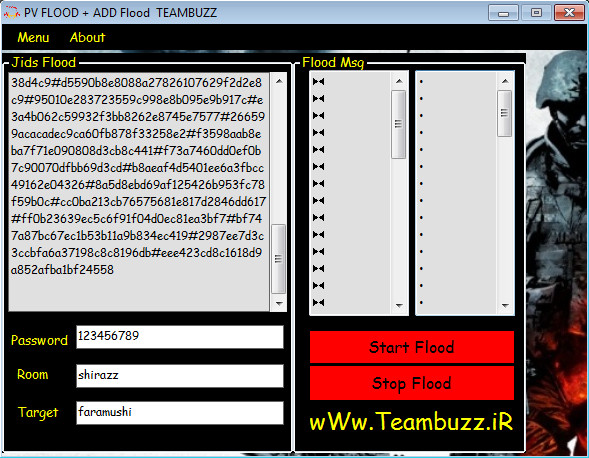 PV FLOOD ADD FLOOD TEAMBUZZ